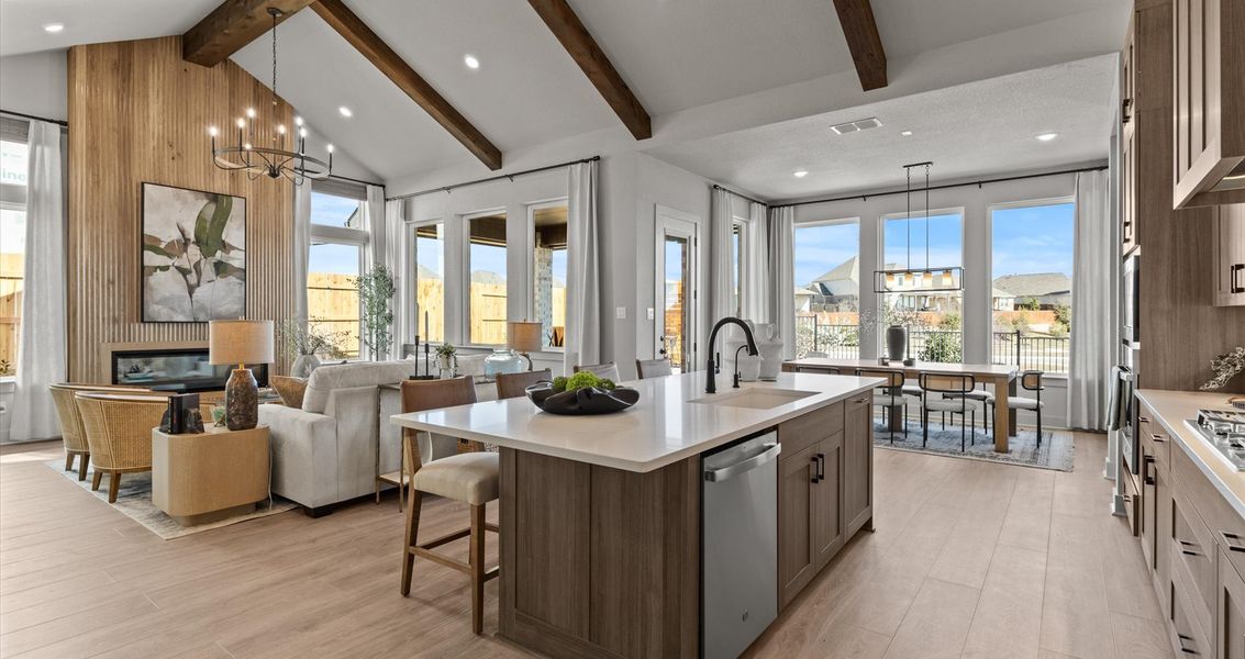 Representative furnished interior of a home built from the Malia by Chesmar Homes in Sunfield, Buda (Image 7).