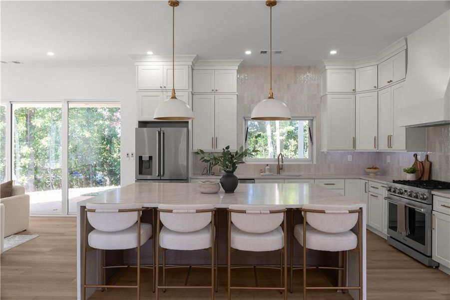 Furnished interior view inside a new home in , Atlanta (Image 38).