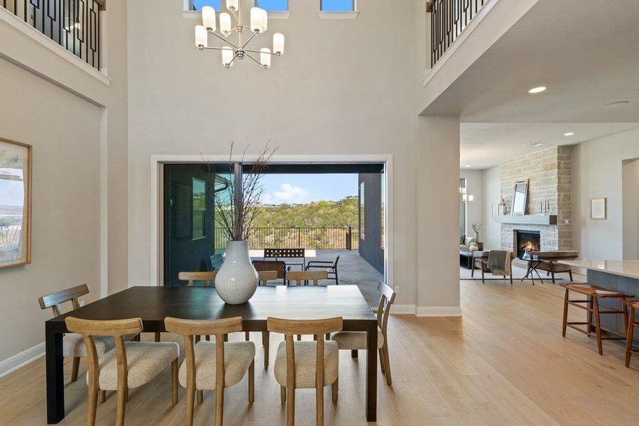 Step in to an interior brimming with natural light and Hill Country views.