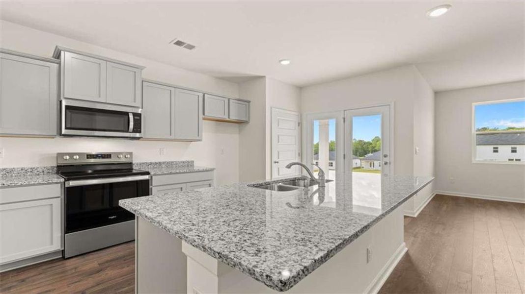 Furnished interior view inside a new home in Champion's Run, Lithonia (Image 12).