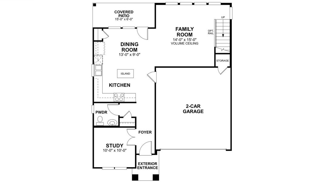 2D floor plan layout for the Randall by M/I Homes in Estancia West, Manchaca, TX (Image 3). 2D floor plan layout for the Randall by M/I Homes in Estancia West, Manchaca, TX (Image 3).