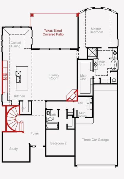 2D floor plan layout of this home in Colton, Montgomery, TX (Image 4). 2D floor plan layout of this home in Colton, Montgomery, TX (Image 4).