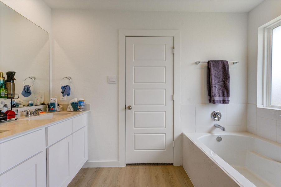 Primary bathroom Primary bathroom