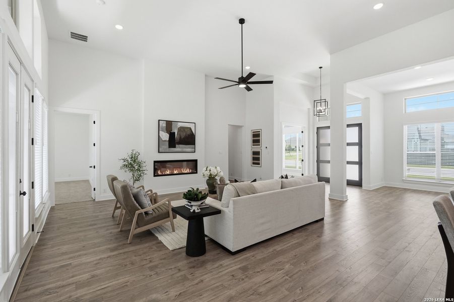 Furnished interior view inside a new home in Mesa Western, Cibolo (Image 7). Furnished interior view inside a new home in Mesa Western, Cibolo (Image 7).