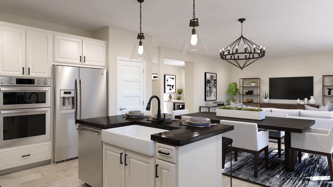 Kitchen Rendering - Grand at Northern Farms in Waddell, Arizona | Landsea Homes