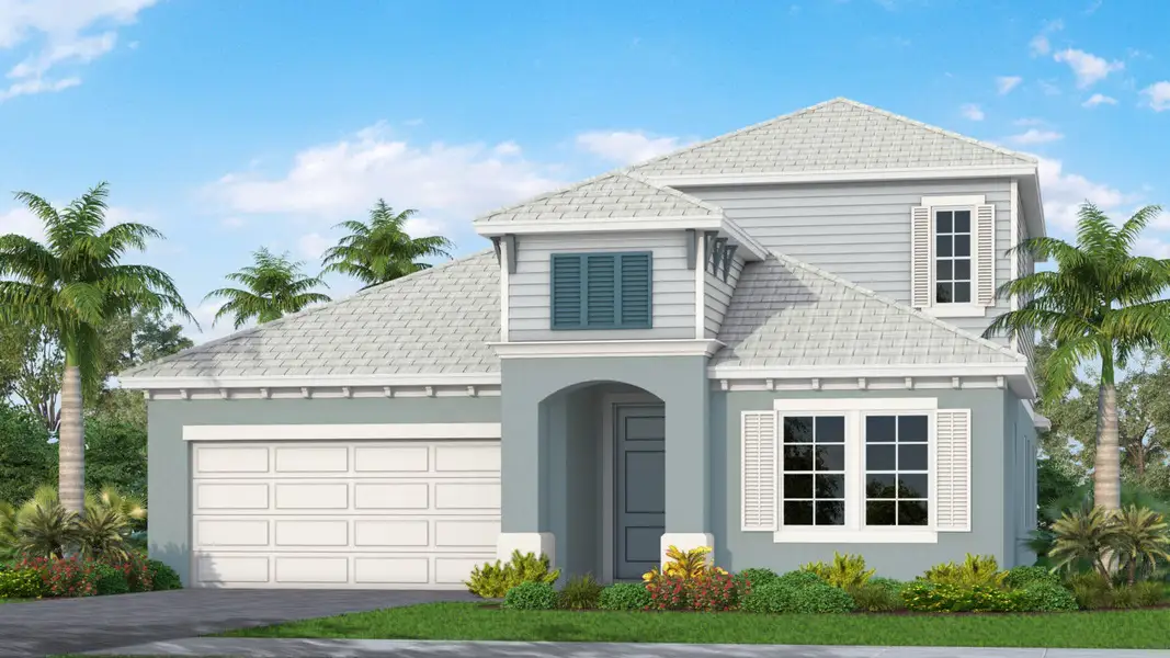 Representative exterior photo of a completed home built from the Laurel 2 by Neal Communities in Windward Real Estate and Homes for Sale in Sarasota, FL - Neal Communities, Sarasota, FL (Image 2).