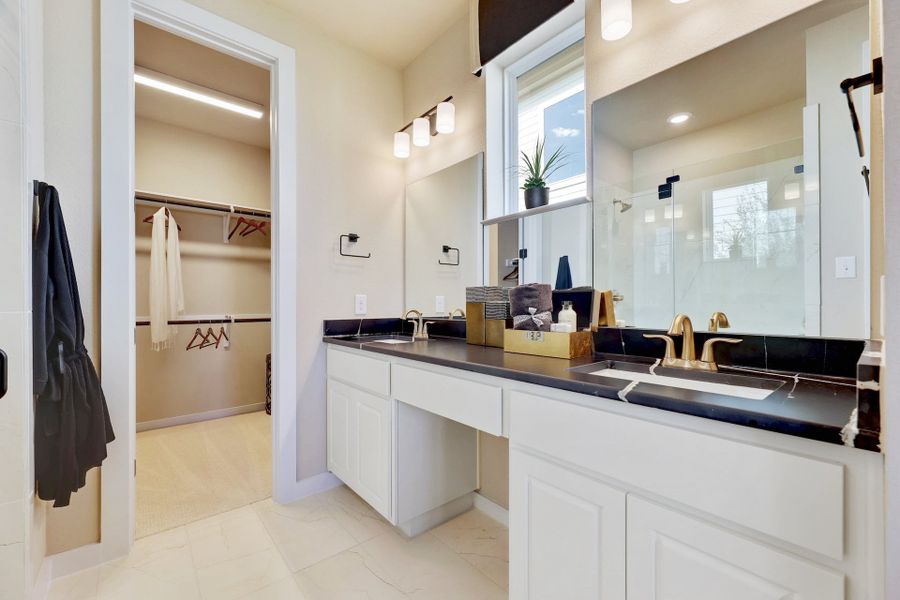 Representative furnished interior of a home built from the Lanport by Scott Felder Homes in Flora, Hutto (Image 12).