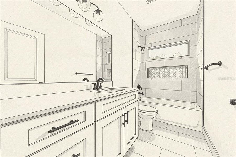 Furnished interior view inside a new home in , Newberry (Image 6).
