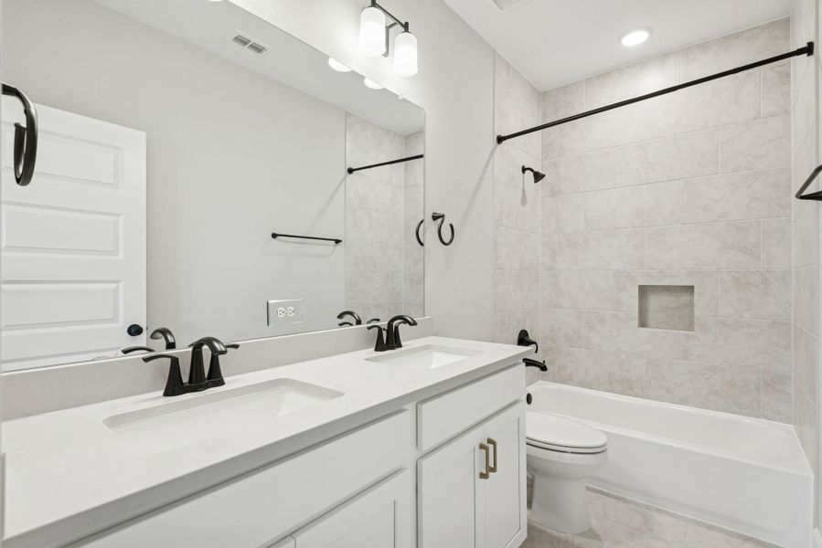 Furnished interior view inside a new home in , Katy (Image 8).