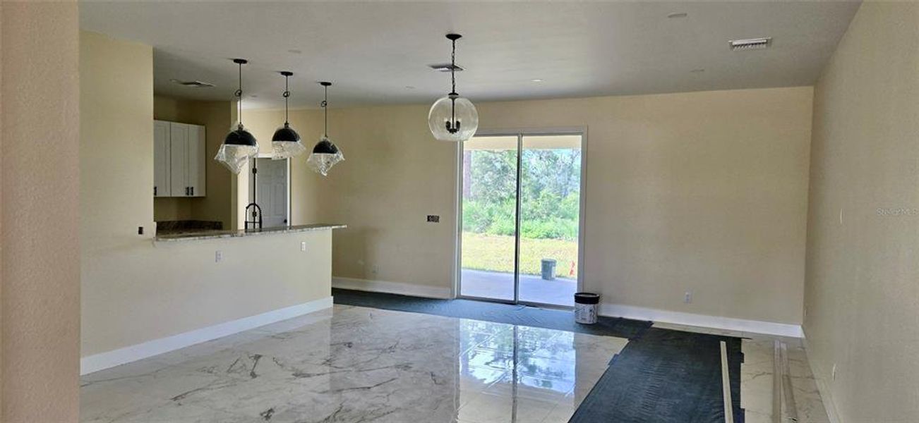 Great Room with doors to covered lanai