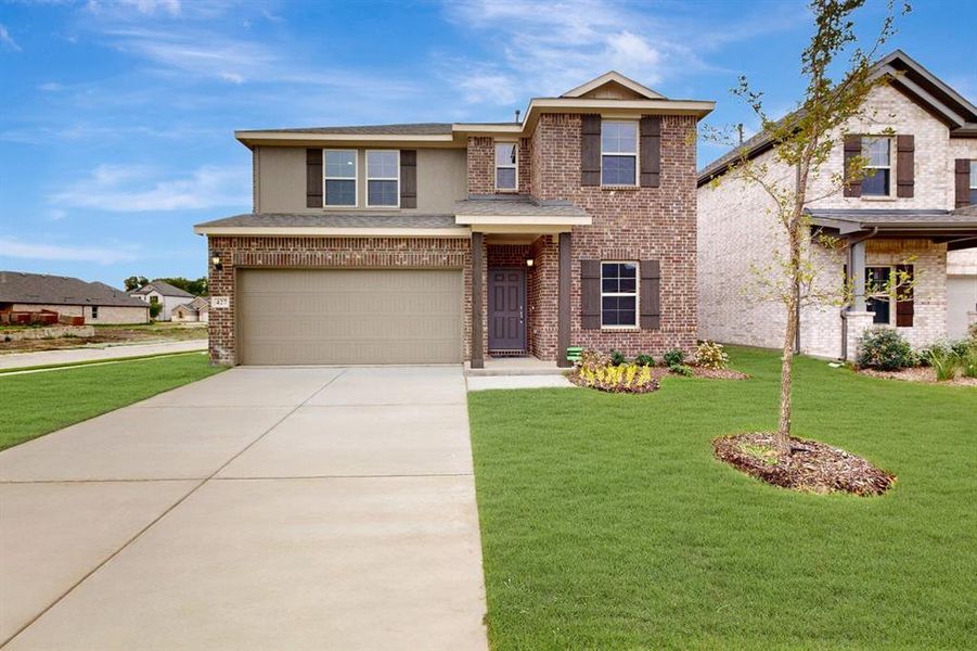Front exterior of a new home in Forest Park, Princeton, TX, highlighting curb appeal (Image 19). Front exterior of a new home in Forest Park, Princeton, TX, highlighting curb appeal (Image 19).