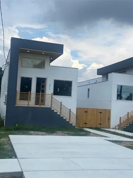Exterior details and patio area of a home in , Houston (Image 1).