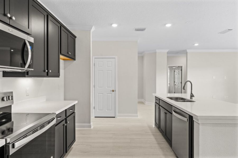 Furnished interior view inside a new home in Windswept Estates, Freeport (Image 3).