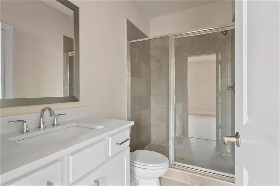 Furnished interior view inside a new home in Waterside Single Family, Peachtree Corners (Image 5). Furnished interior view inside a new home in Waterside Single Family, Peachtree Corners (Image 5).