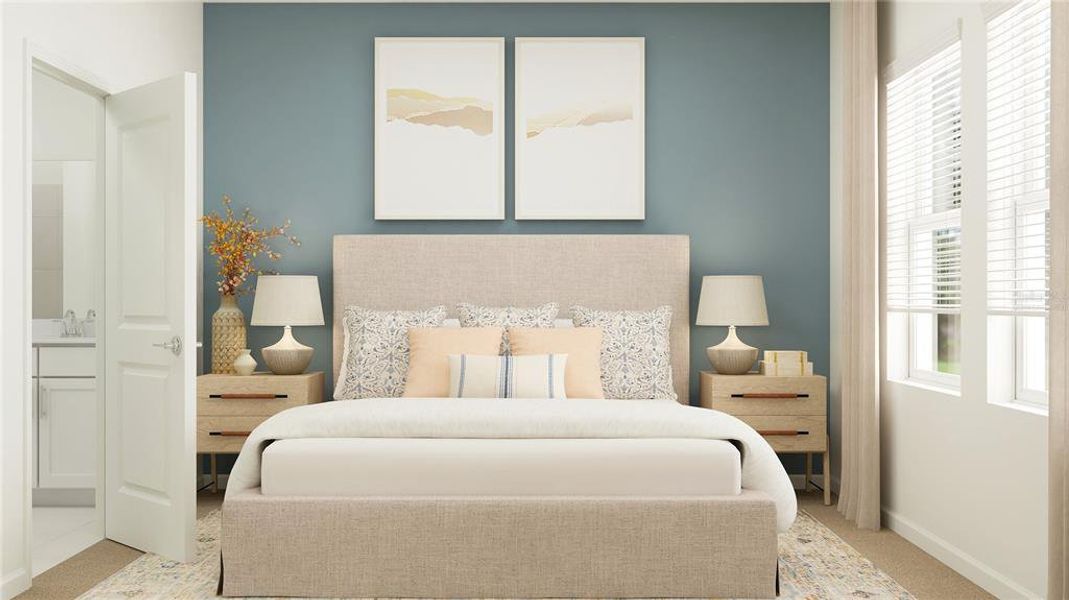 Furnished interior view inside a new home in , Kissimmee (Image 10). Furnished interior view inside a new home in , Kissimmee (Image 10).