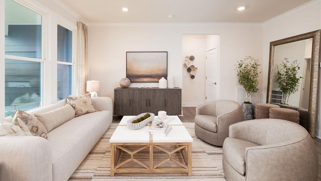 Representative furnished interior of a home built from the Birch by D.R. Horton in Avalon, Gastonia (Image 12). Representative furnished interior of a home built from the Birch by D.R. Horton in Avalon, Gastonia (Image 12).