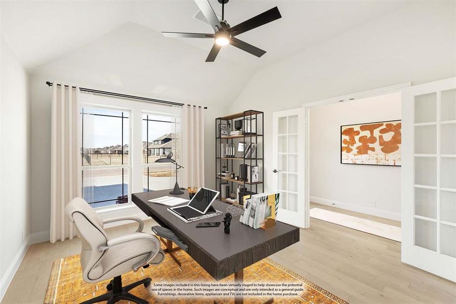Furnished interior view inside a new home in Abe's Landing, Granbury (Image 18).