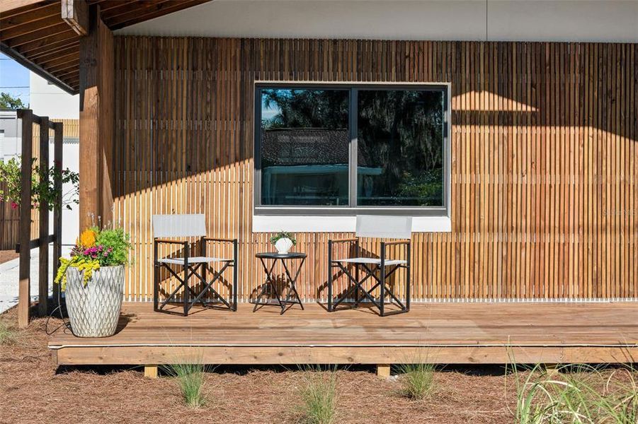 Exterior details and patio area of a home in , Winter Park (Image 24).