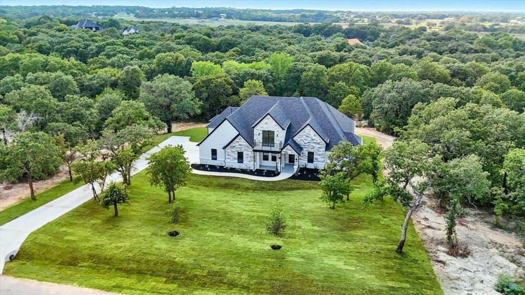 View from above of property featuring a forest View from above of property featuring a forest