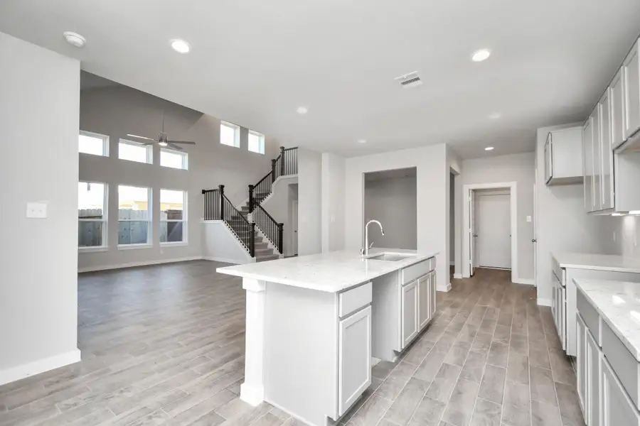 View from breakfast nook. Sample photo of completed home with similar floor plan. As-built interior colors and selections may vary.