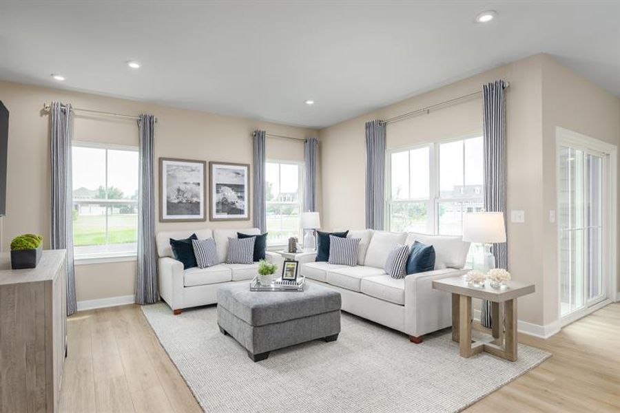 Representative furnished interior of a home built from the Robert Frost by Ryan Homes in Fost, Moyock (Image 13). Representative furnished interior of a home built from the Robert Frost by Ryan Homes in Fost, Moyock (Image 13).