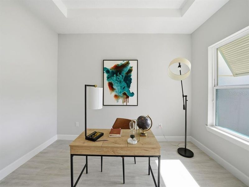 Furnished interior view inside a new home in Esplanade at Westview, Kissimmee (Image 14).