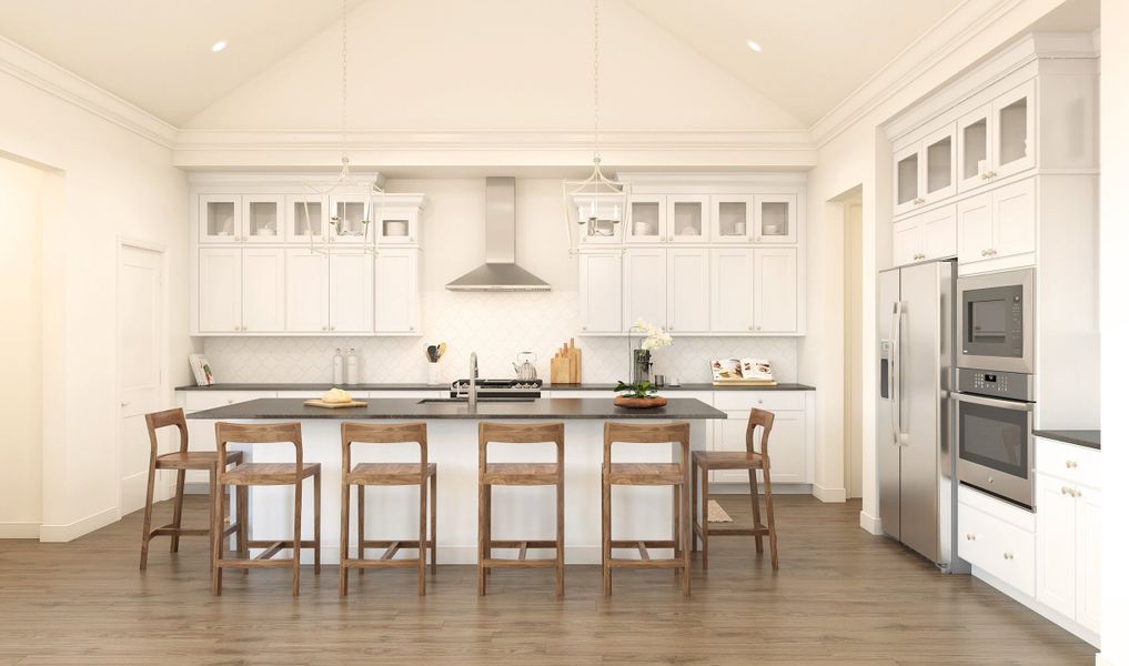 Kitchen with spacious island