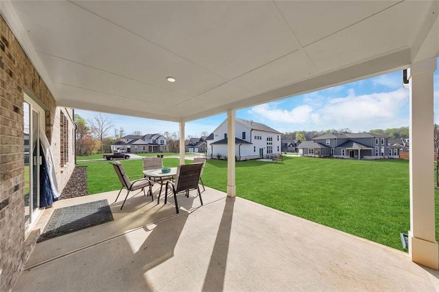 Exterior details and patio area of a home in Conner Farm, Dawsonville (Image 32).