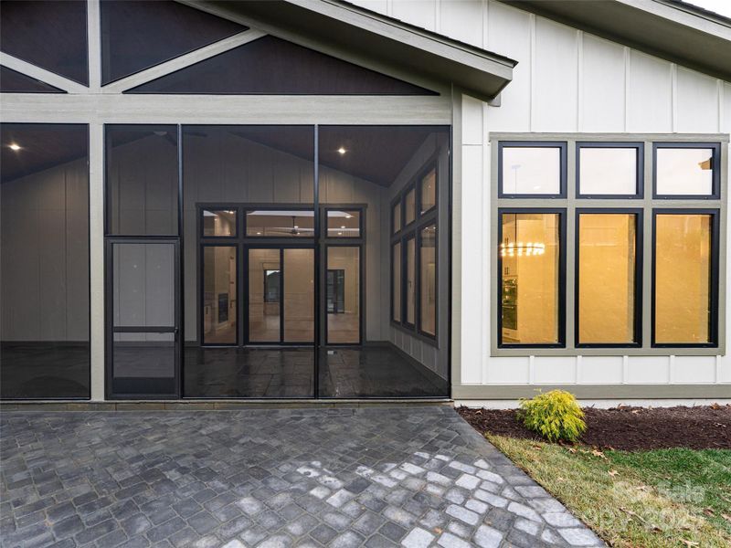 Exterior details and patio area of a home in , Arden (Image 4).