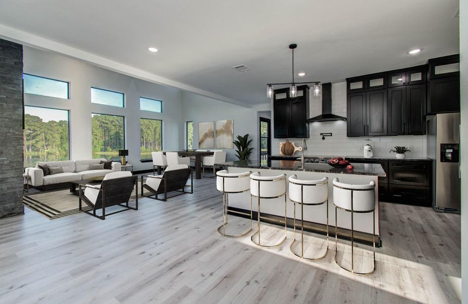 Furnished interior view inside a new home in , Trinity (Image 24).