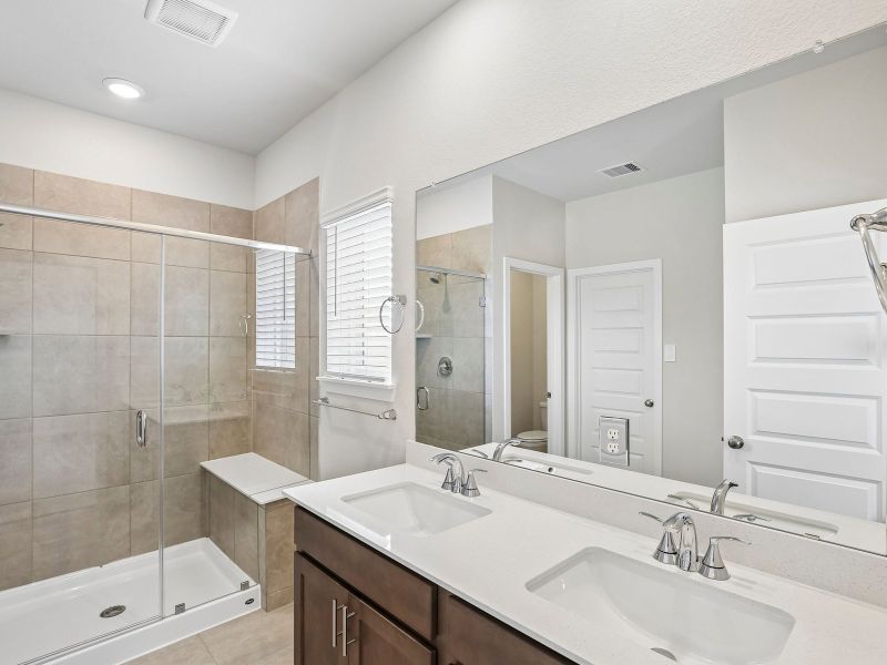 Furnished interior view inside a new home in Parkway Commons - City Series, Missouri City (Image 9). Furnished interior view inside a new home in Parkway Commons - City Series, Missouri City (Image 9).