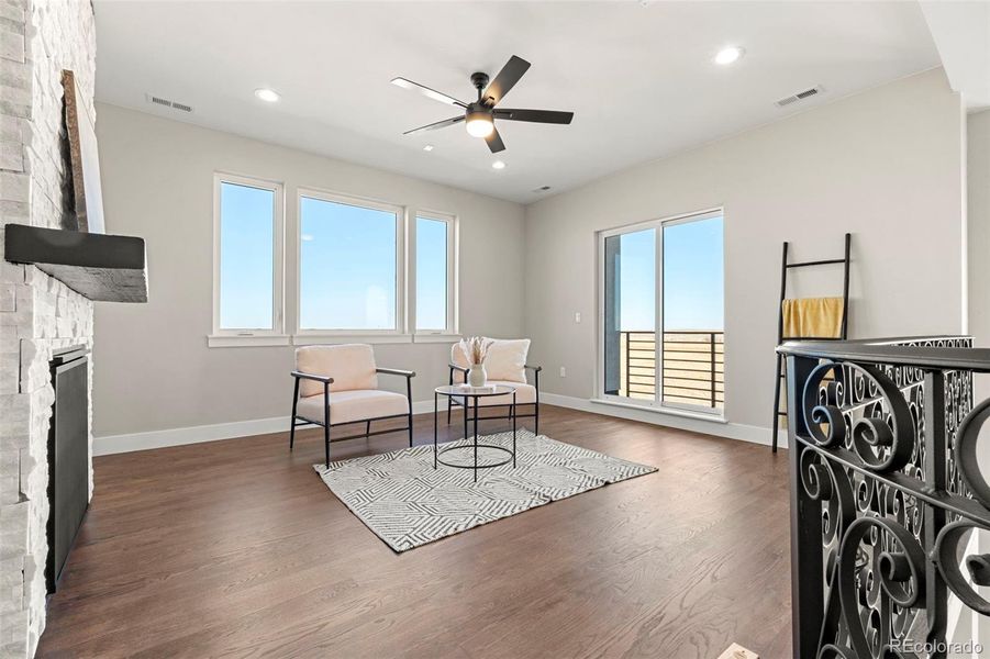 Furnished interior view inside a new home in , Hudson (Image 9).