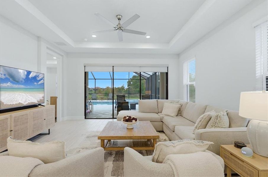 Furnished interior view inside a new home in , Bradenton (Image 9). Furnished interior view inside a new home in , Bradenton (Image 9).