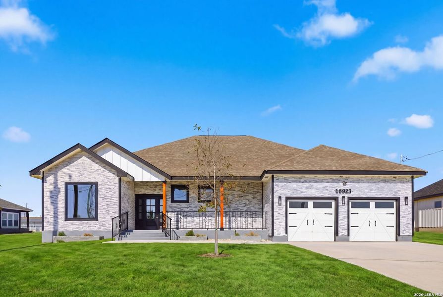 Front exterior of a new home in , Atascosa, TX, highlighting curb appeal (Image 30).