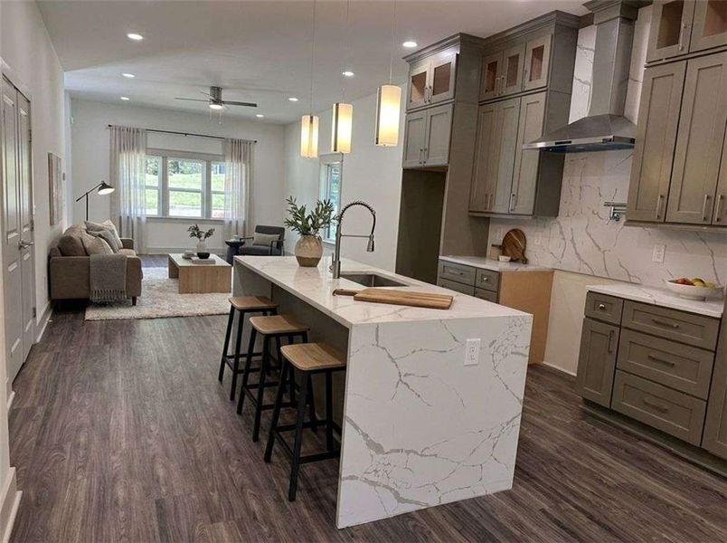 Furnished interior view inside a new home in , Atlanta (Image 8).