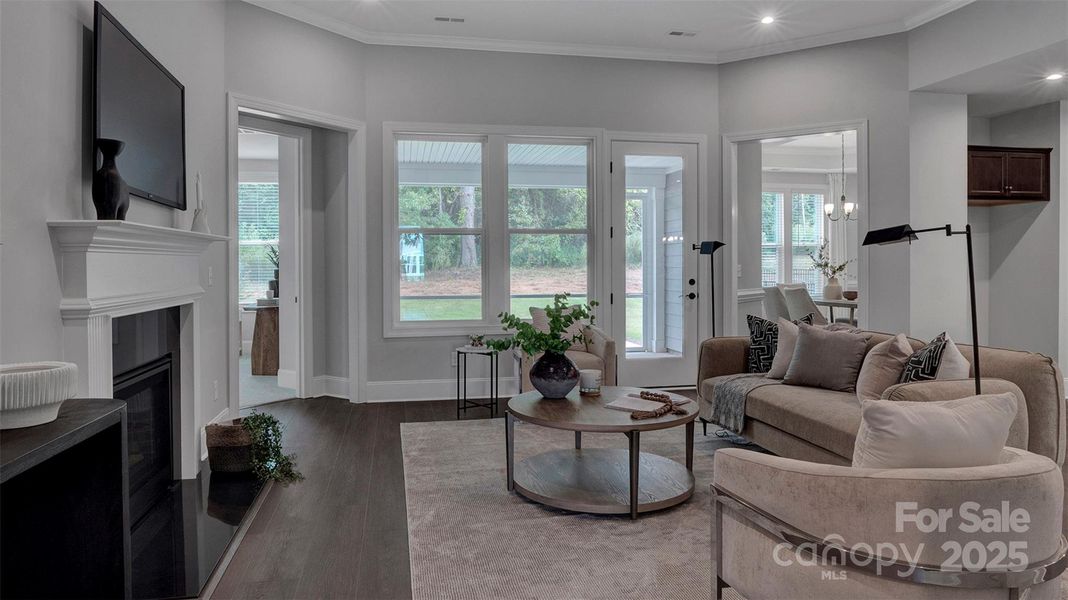 Great Room with gas Fireplace