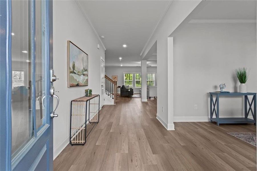 Furnished interior view inside a new home in , Dallas (Image 11).