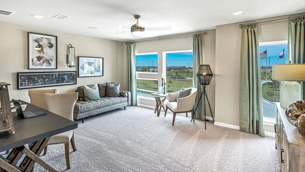 Representative furnished interior of a home built from the Portsmouth by Taylor Morrison in Ryehill, Rosenberg (Image 23). Representative furnished interior of a home built from the Portsmouth by Taylor Morrison in Ryehill, Rosenberg (Image 23).