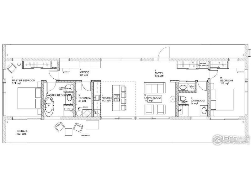 2D floor plan layout of this home in , Loveland, CO (Image 3).