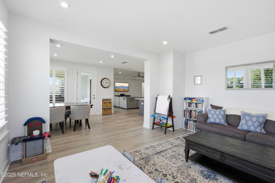 Furnished interior view inside a new home in Trailmark - Phase 6, St. Augustine (Image 16). Furnished interior view inside a new home in Trailmark - Phase 6, St. Augustine (Image 16).
