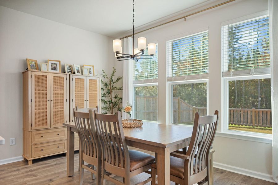 Furnished interior view inside a new home in Jasmine Point at Lakes of Cane Bay, Summerville (Image 16).