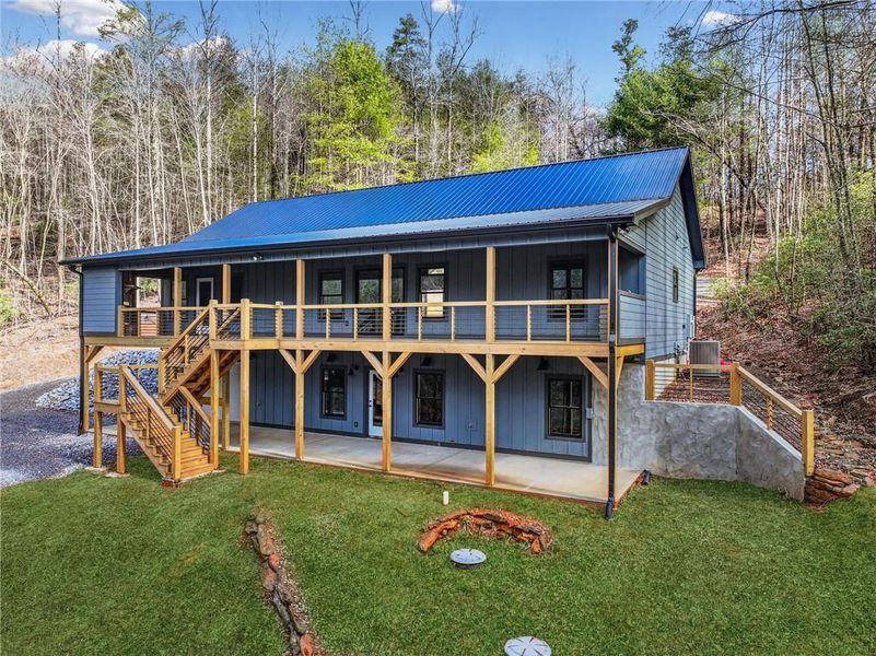 Exterior details and patio area of a home in , Ellijay (Image 28). Exterior details and patio area of a home in , Ellijay (Image 28).