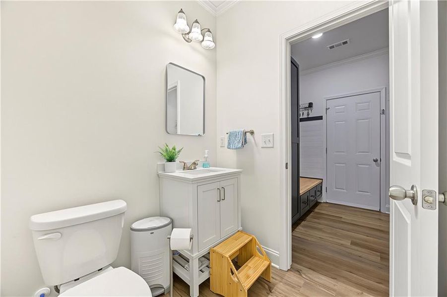 Furnished interior view inside a new home in , Flowery Branch (Image 33).