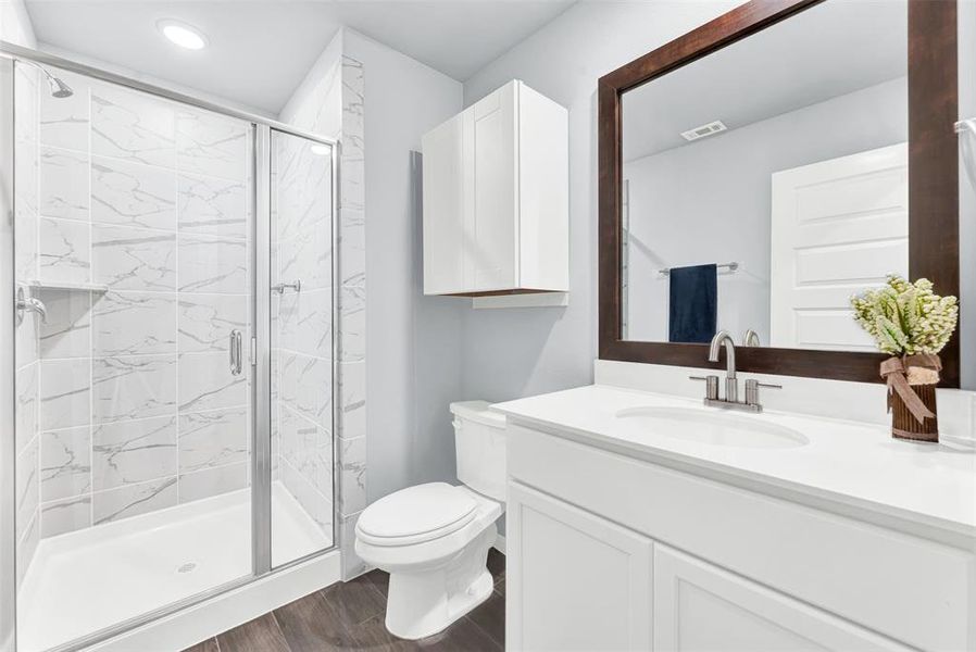 Furnished interior view inside a new home in Woodstone, Providence Village (Image 35). Furnished interior view inside a new home in Woodstone, Providence Village (Image 35).