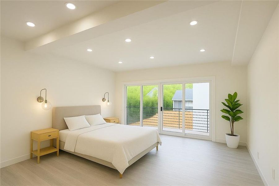 Furnished interior view inside a new home in , Atlanta (Image 9).