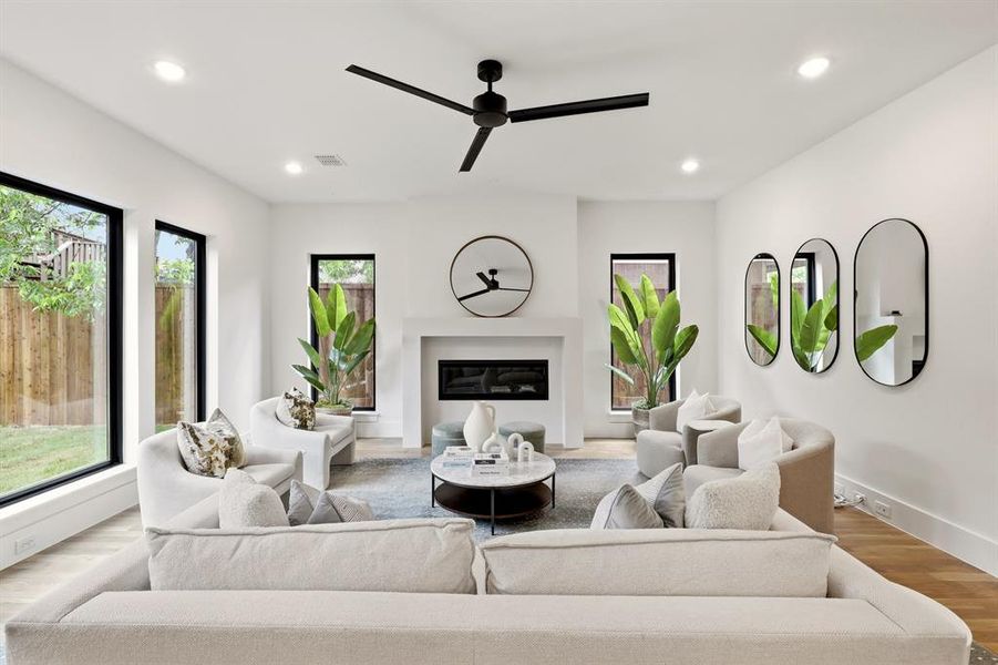 Furnished interior view inside a new home in , Dallas (Image 36).