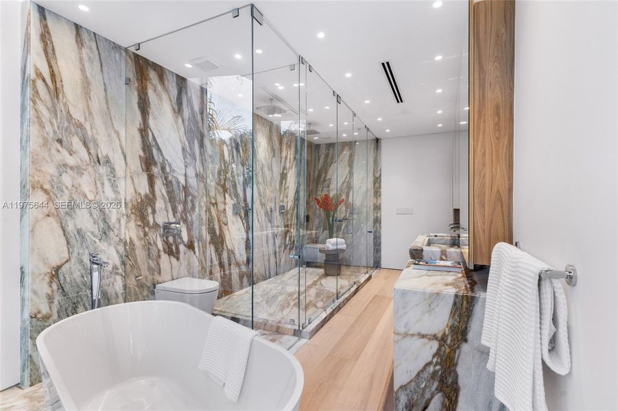 Furnished interior view inside a new home in , Miami (Image 40).