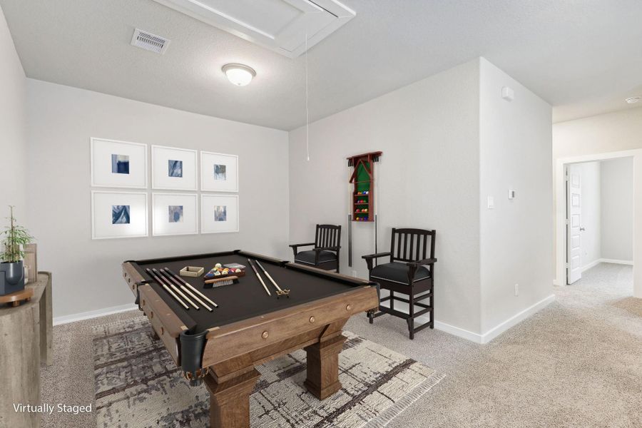 Photo is not of the actual home, but is an inspirational photo of builder’s model home and may depict options, furnishings, and/or decorator features that are not included