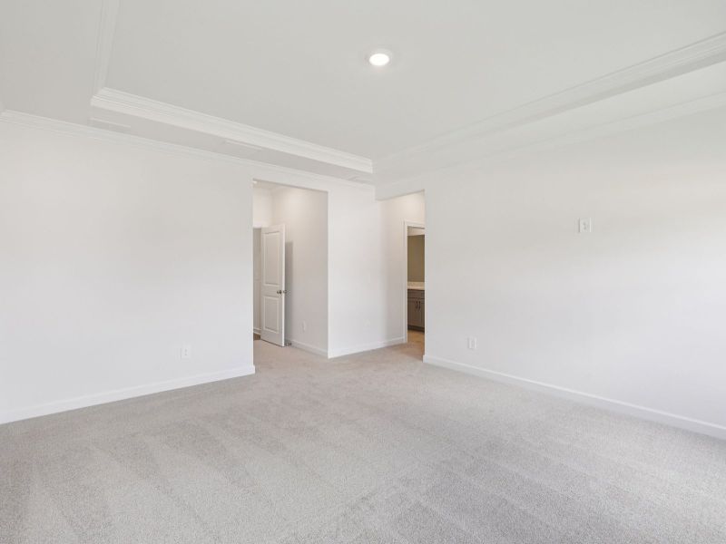 The primary bedroom conveniently leads to your own personal ensuite. The primary bedroom conveniently leads to your own personal ensuite.