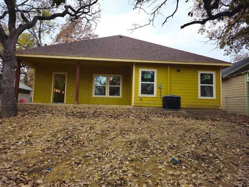 View of back of house